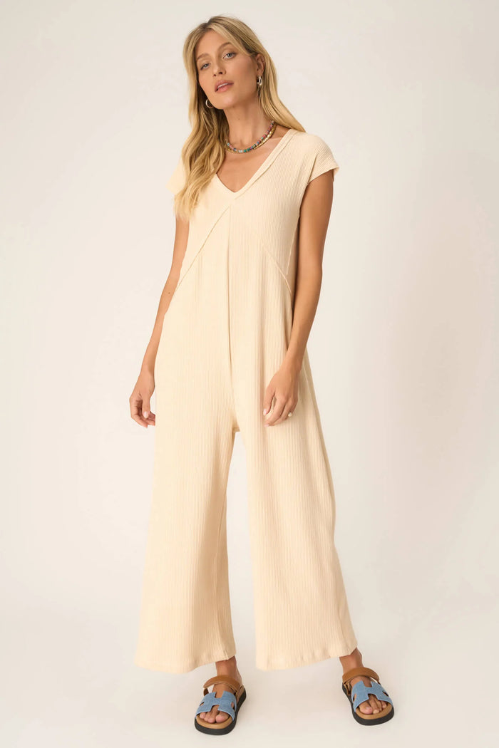 Project Social T See Me Seamed Pointelle Jumpsuit