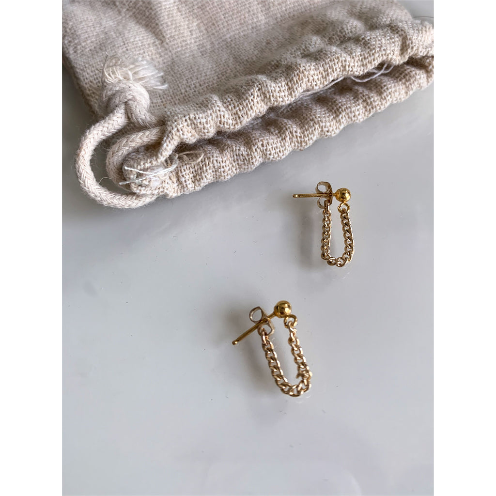 ABLE Curb Chain Earring - Palm and Perkins