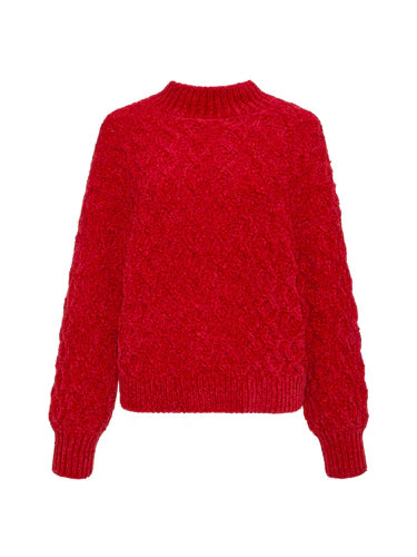 Sanctuary Cable Mock Neck Sweater