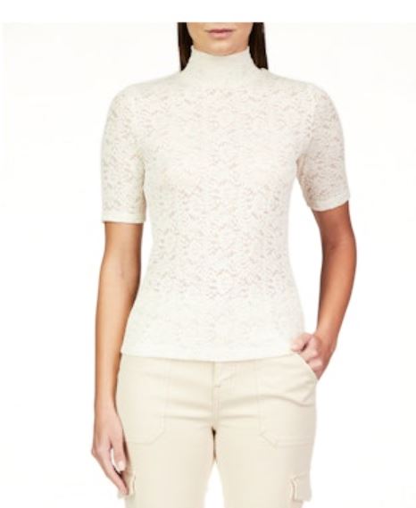 Sanctuary Lace Mock Neck