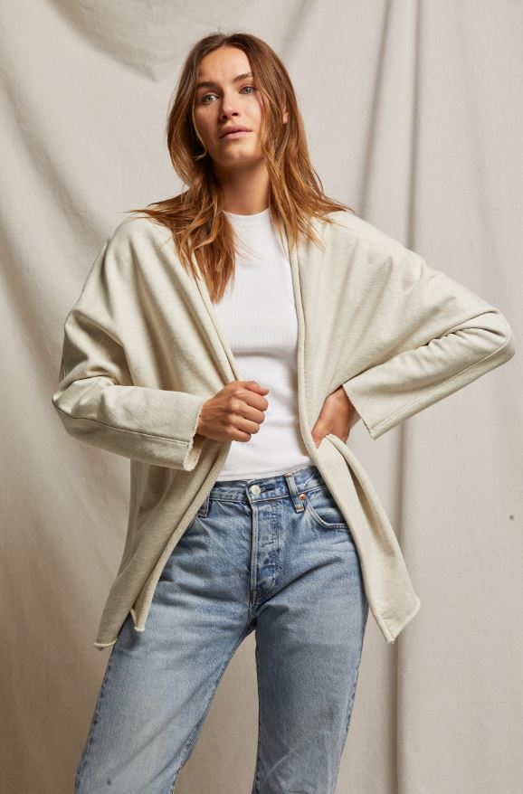 Perfect White Tee Celeste Cardigan - Oatmeal