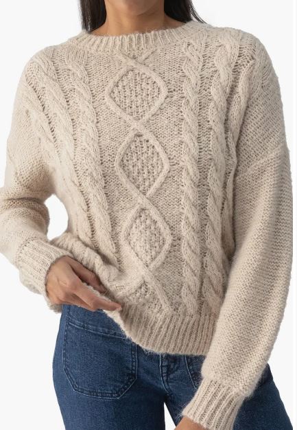 Sanctuary Cozy Cable Crew Sweater