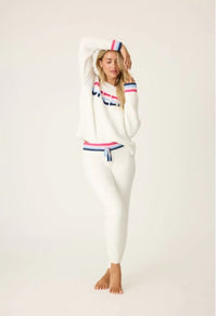 P.J. Salvage Marshmallow Party Knit Banded Pant