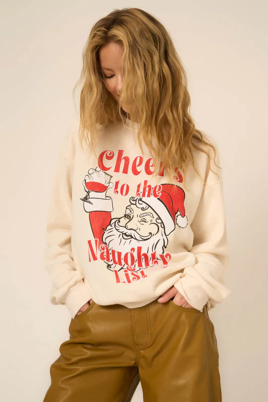 Project Social T Cheers To The Naughty List Sweatshirt