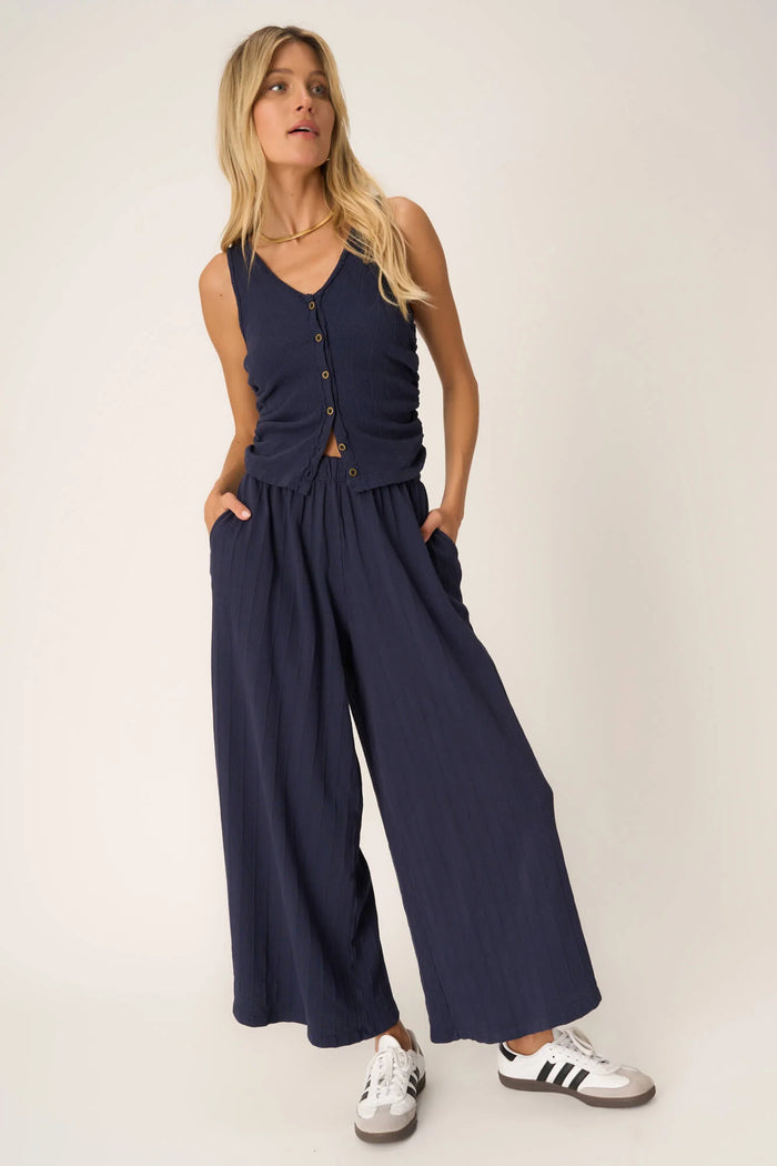 Project Social T Come Together Textured Wide Leg Pant