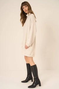 Project Social T Kai Funnel Neck Cozy Dress - Oatmeal