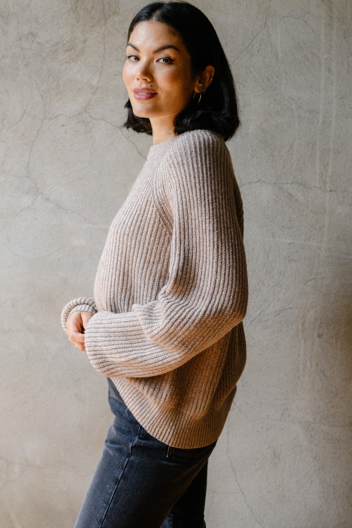 Able Lindsey Cable Pullover Sweater