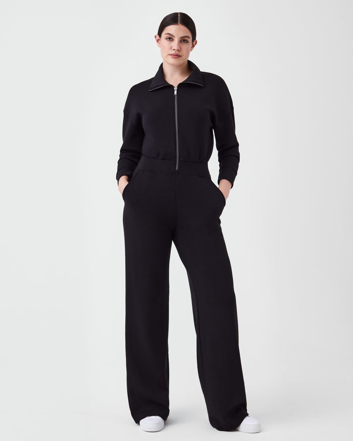 Spanx AirEssentials Long Sleeve Wide Leg Jumpsuit