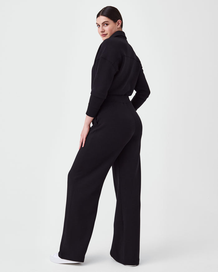 Spanx AirEssentials Long Sleeve Wide Leg Jumpsuit