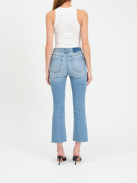 Daze Shy Girl High Rise Crop Flare - Marina Vintage