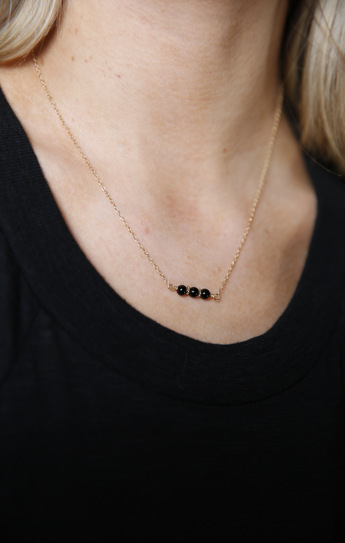 Able Onyx Trio Necklace