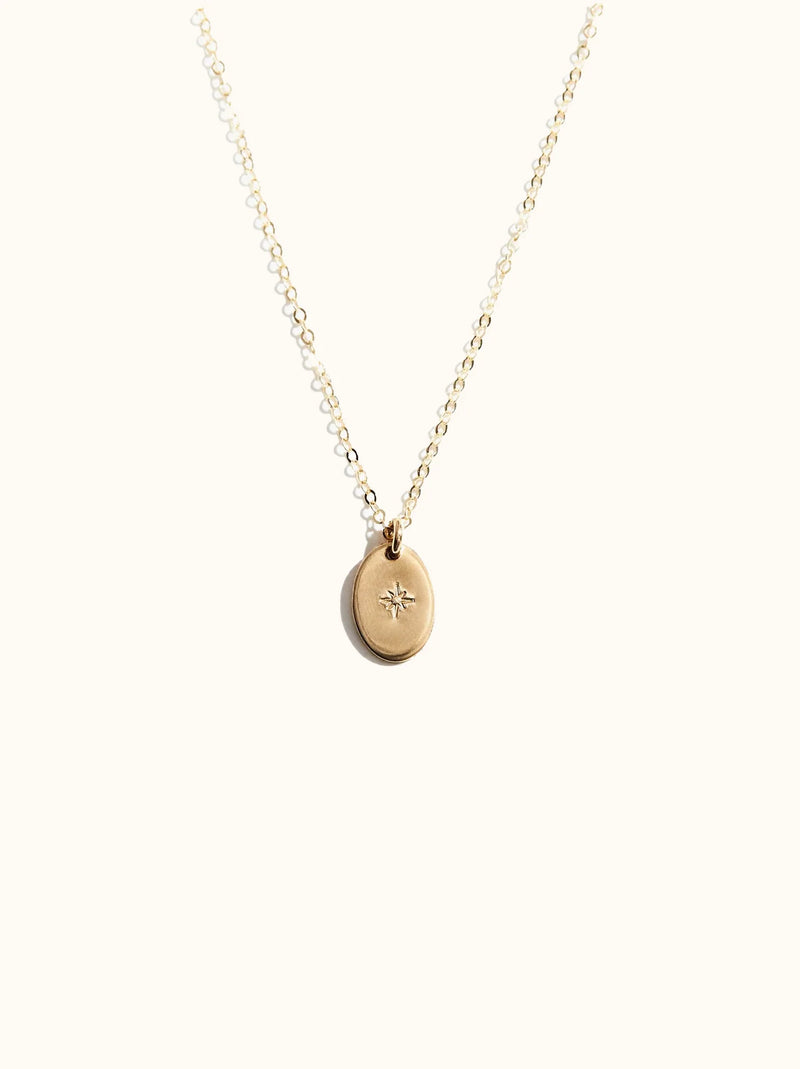 Able Dainty Oval Necklace