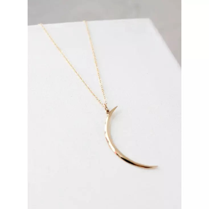 Katie Waltman Crescent Necklace Gold