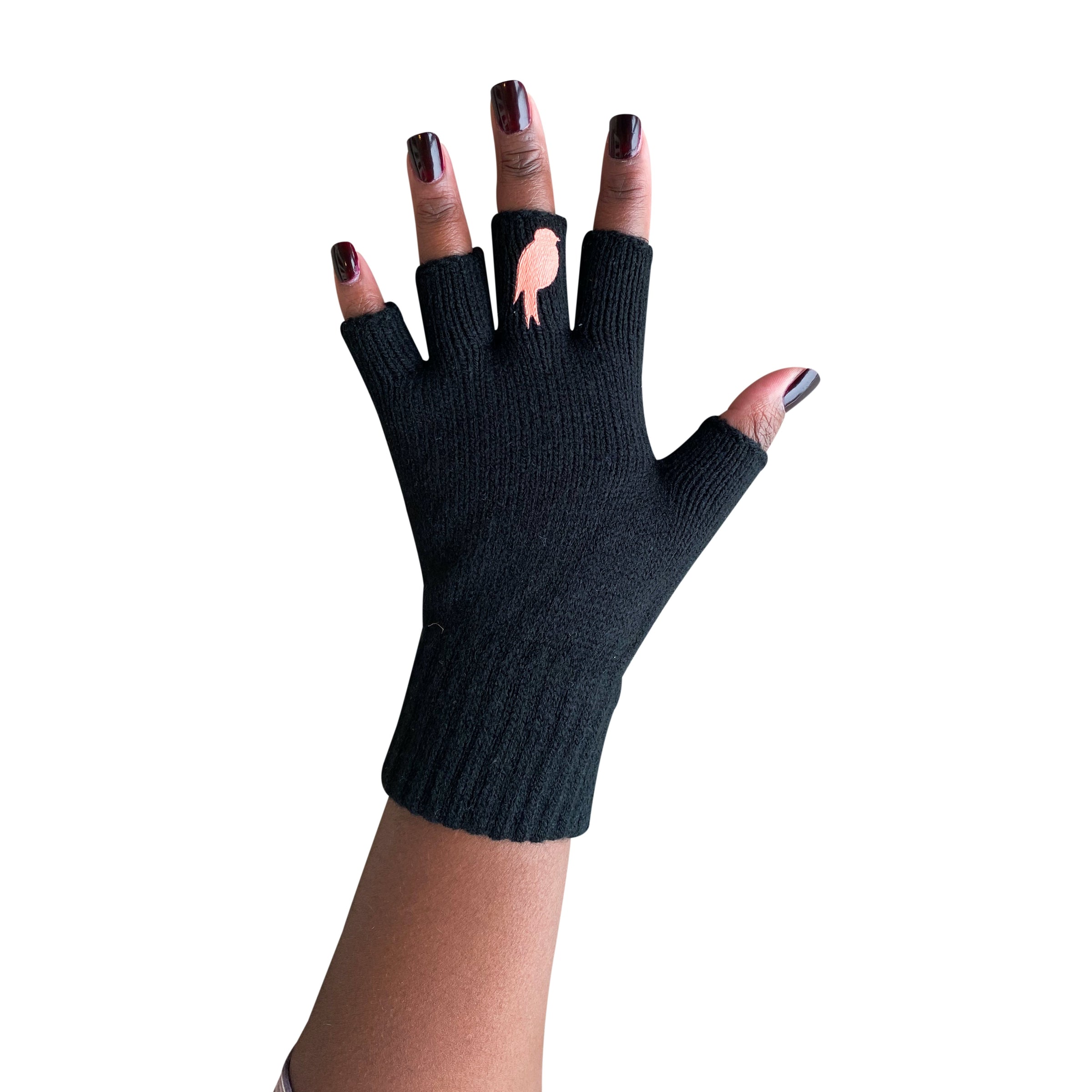 Flip'em The Bird Fingerless Gloves – Willa June