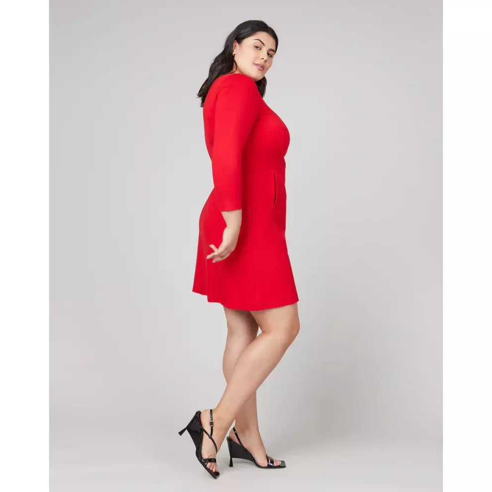 Spanx Perfect A-Line 3/4 Sleeve Dress – Willa June