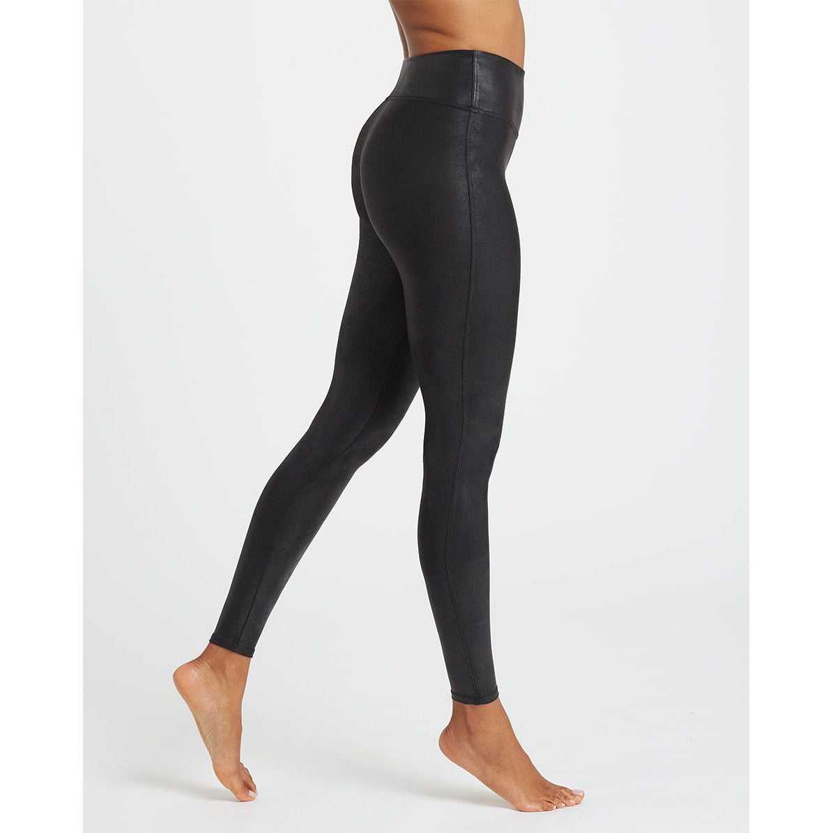 Leather Look High Waisted Leggings | M&S Collection | M&S