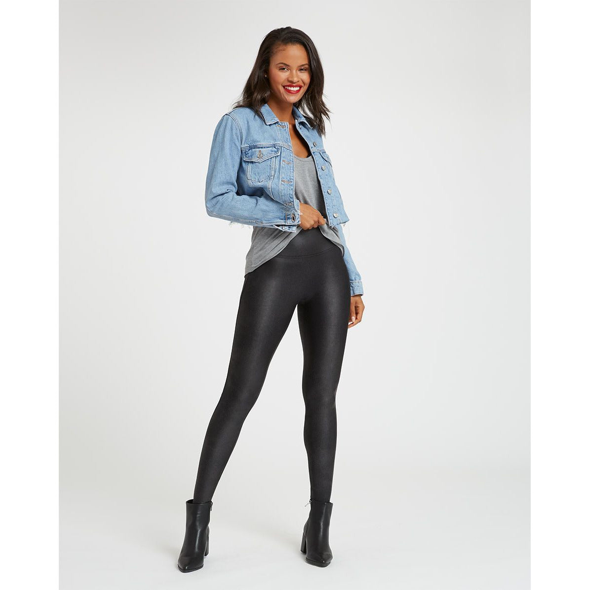 ASSETS by SPANX Women's All Over Faux Leather Leggings – Laselva MMA